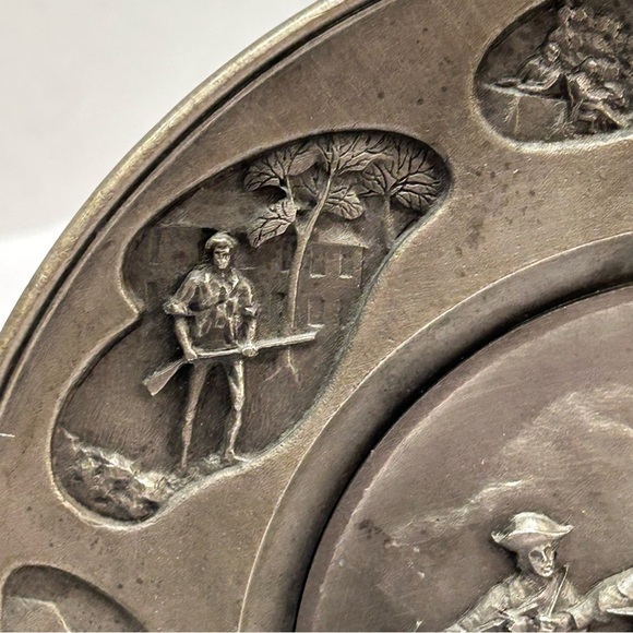 Vintage Pewter Plate American 1776 Declaration of Independence 9" by Hudson - Picture 4 of 9